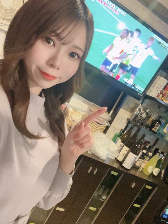 応援してました⚽️💙