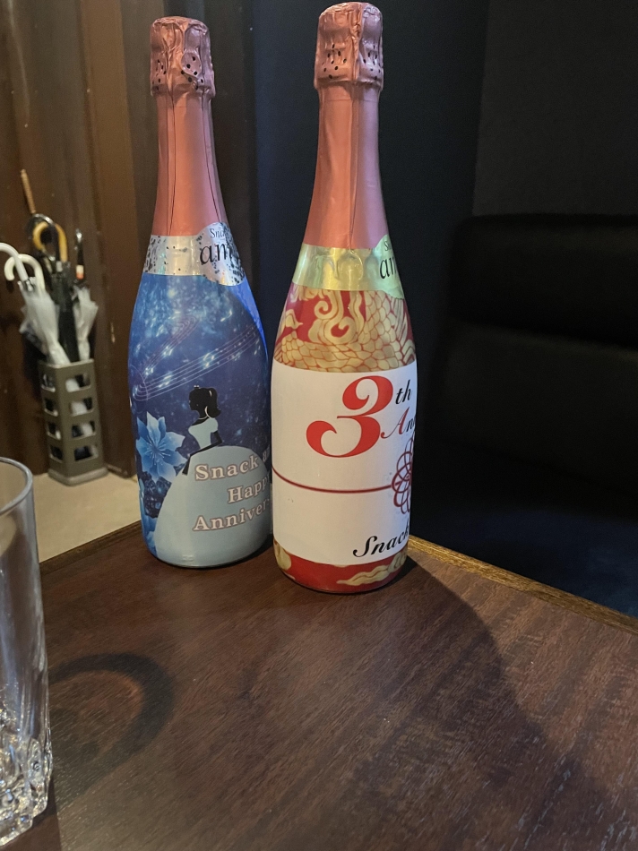 初シャンパン開け