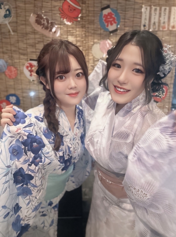 浴衣デー始まったよ👘❣️