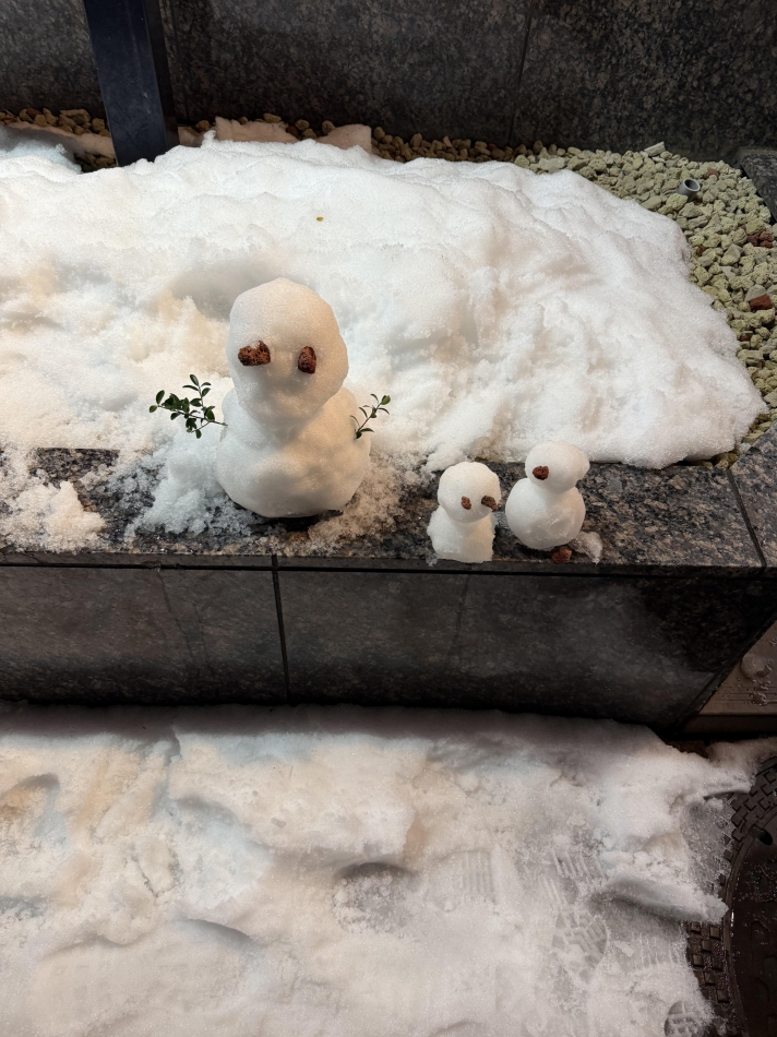 ゆきだるまー！