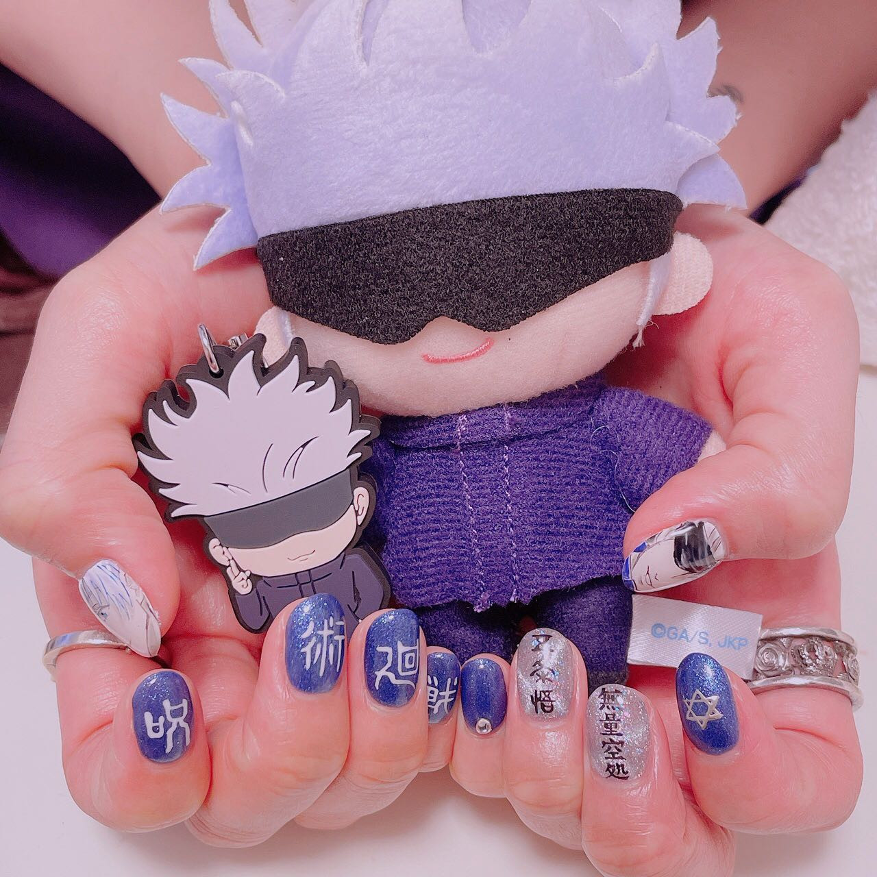 最強ネイルにして頂いた。領域展開できそう。
#nail #newnail #呪術廻戦  #呪術廻戦ネイル #痛ネイル #五条悟 #五条悟ネイル #アニメ #推しネイル