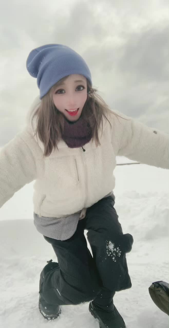 #bunnyparty #雪 #ワークマン女子 －8℃でも寒くないワークマン最強コーデ💙