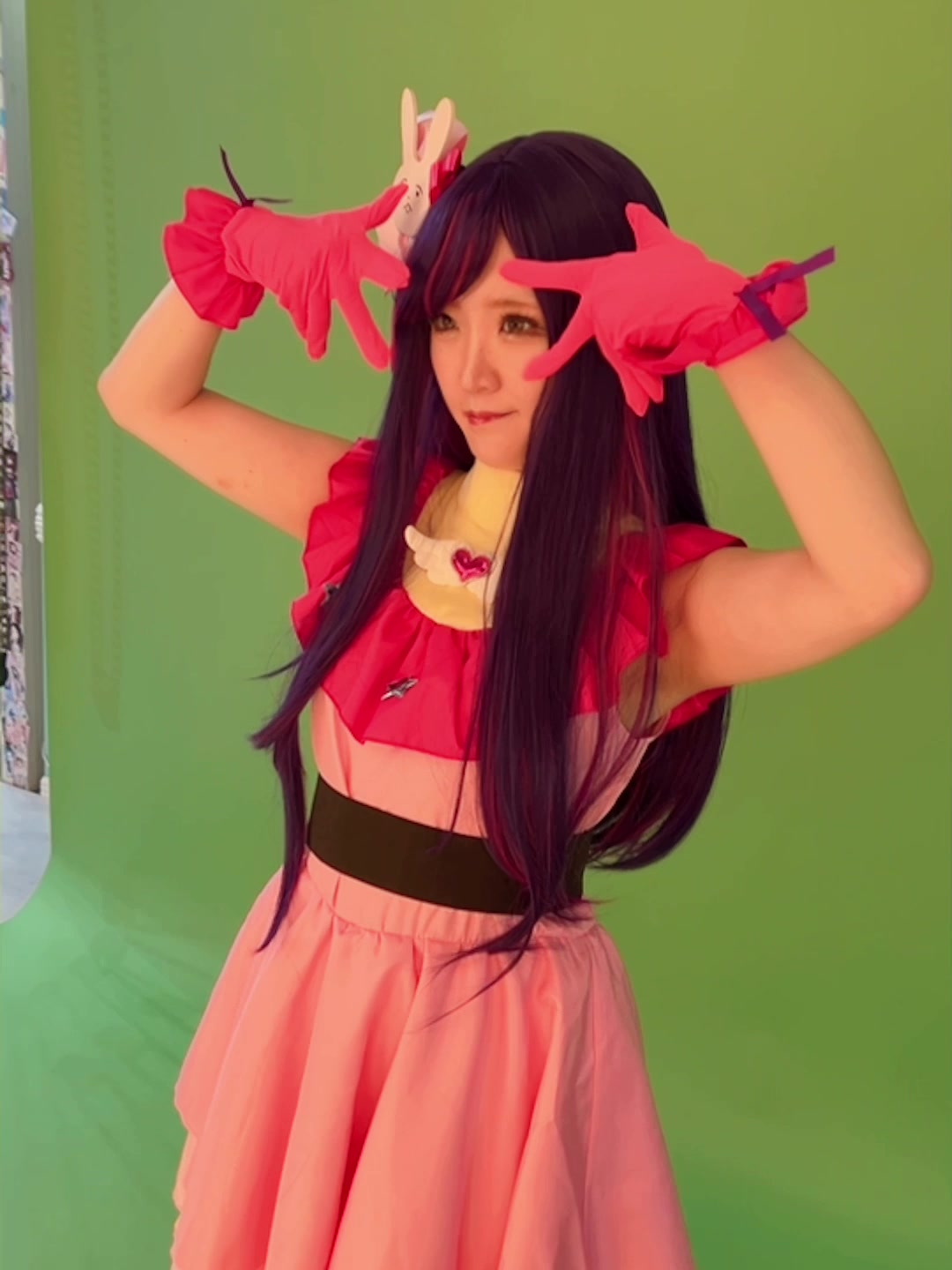 私を推しの子にしてください🤝🐰💕 バースデーポスターできました💓 #推しの子 #推しの子コスプレ #星野アイ #cosplay #キャバクラ #朝キャバ #キャバ嬢