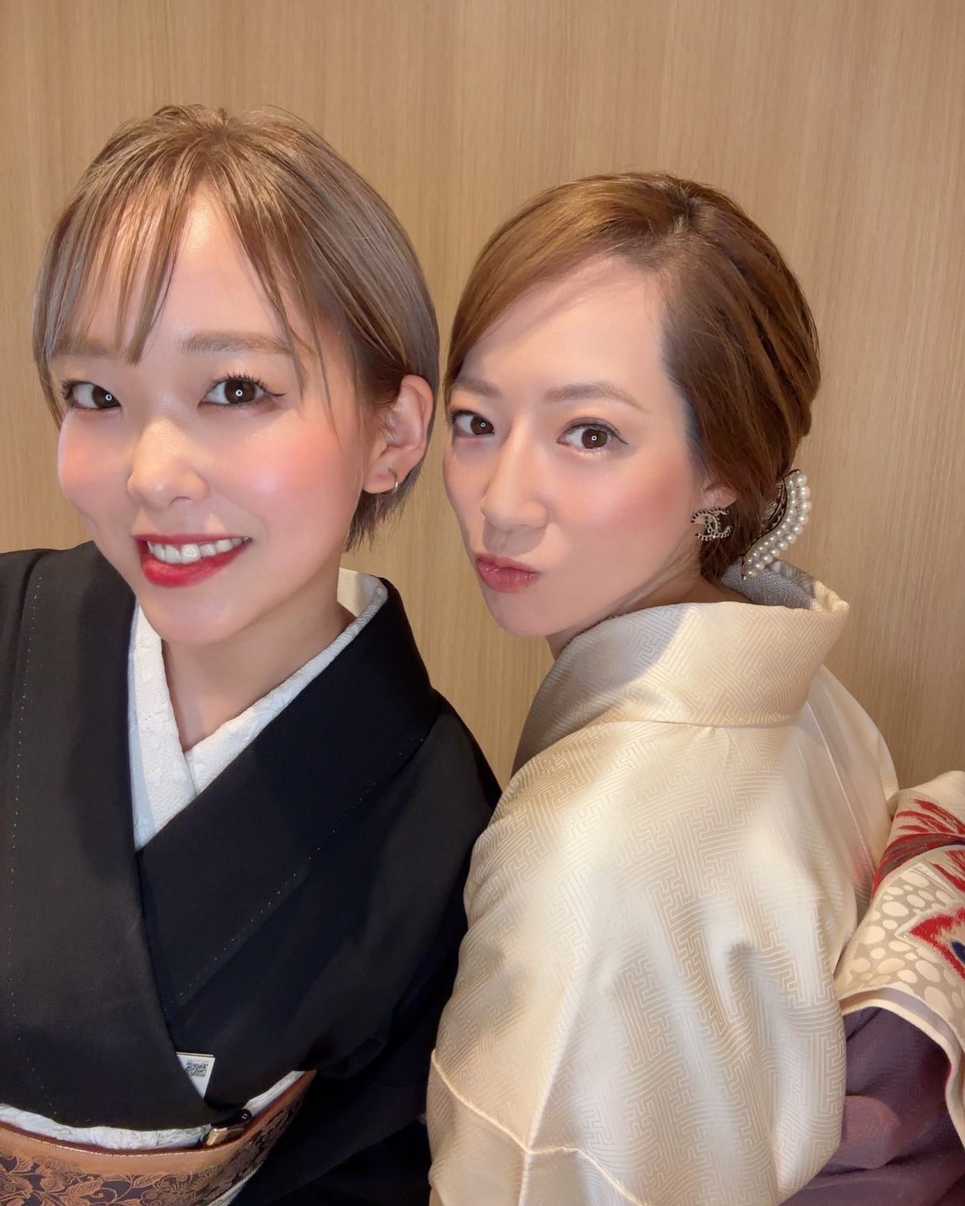 髪切ろっかな✂︎
#ショート
#着物
#ツーショット