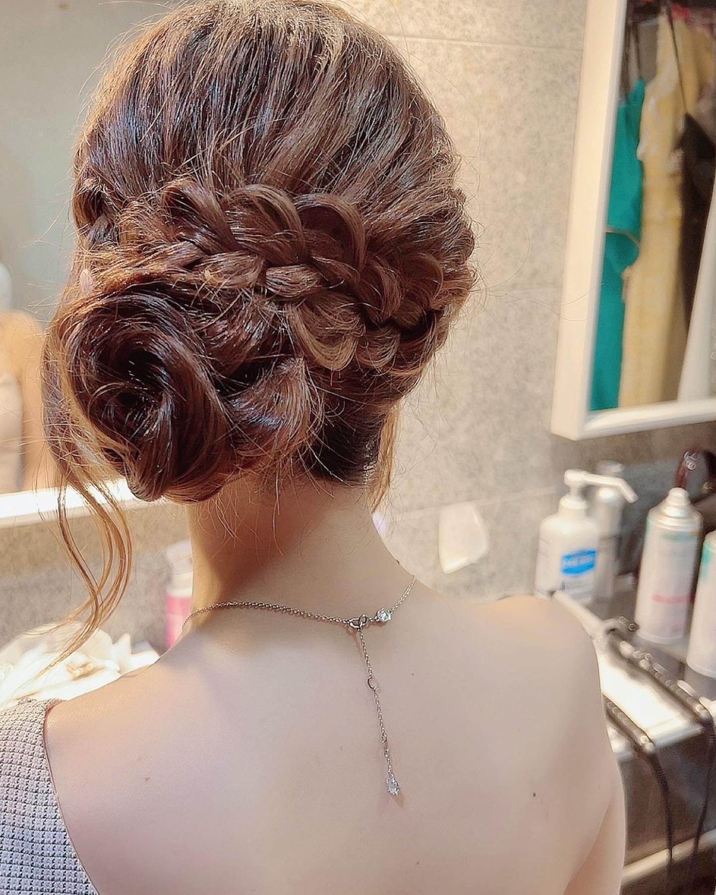 昨日のヘアメ可愛かった🤍