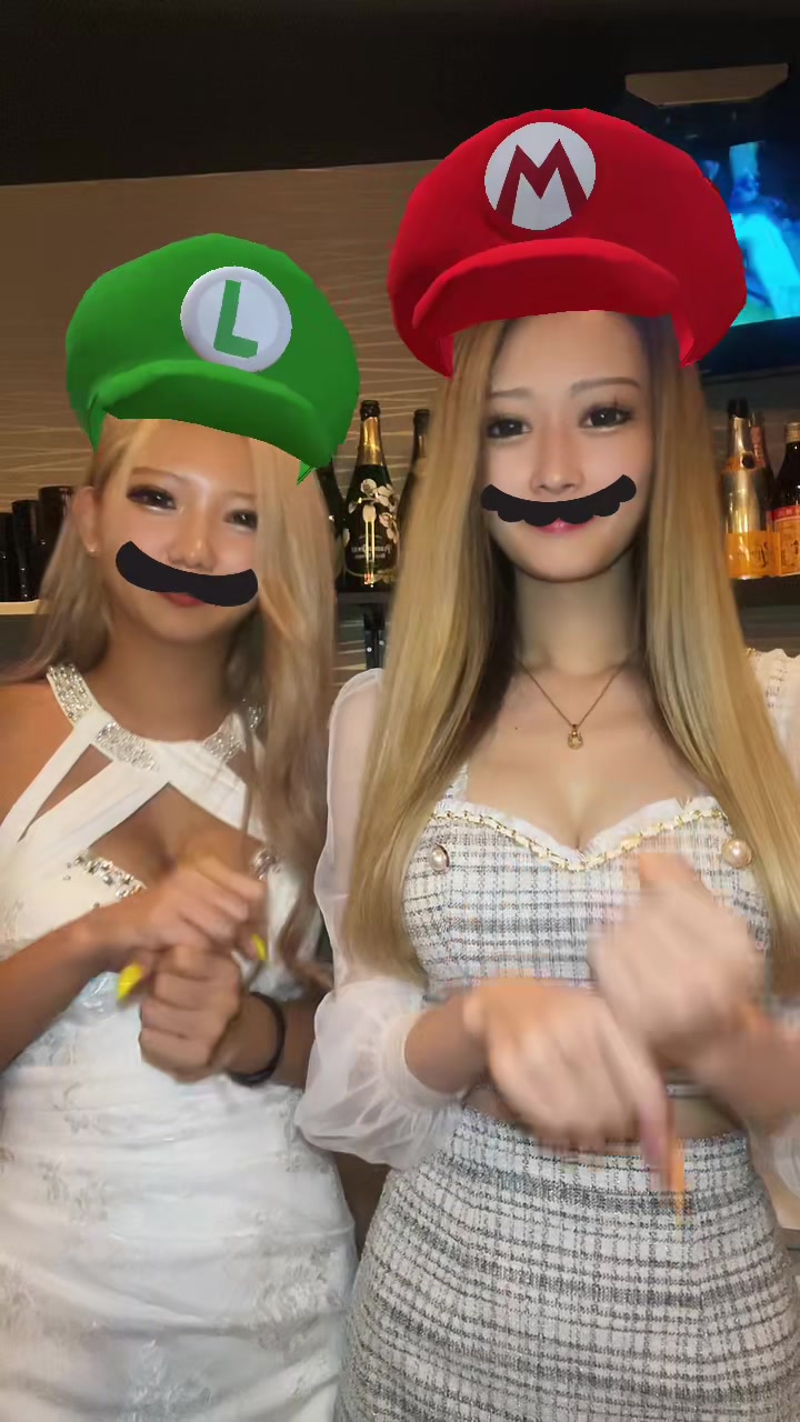 白黒マリオルイージピンポンピンポン\💡/#埼玉 #上福岡 #ラウンジ #ラウンジ嬢 #上福岡MARS #ギャル #ギャルしか勝たん