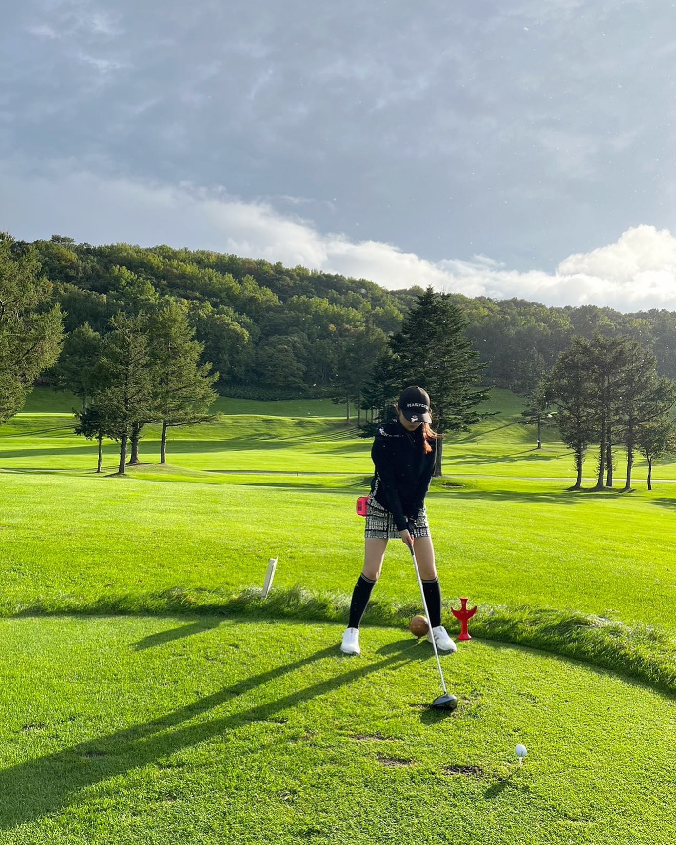 最終ホールだけ晴れたデビュー戦☔️