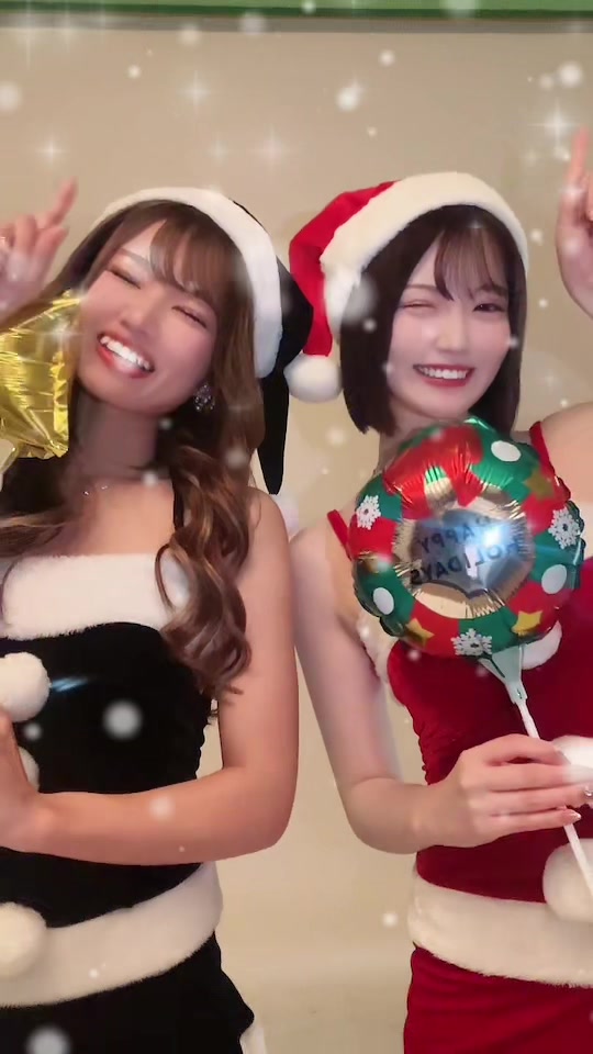 2人とも振り付けわからなくて最後悩んだ😚🎄💝⭐️