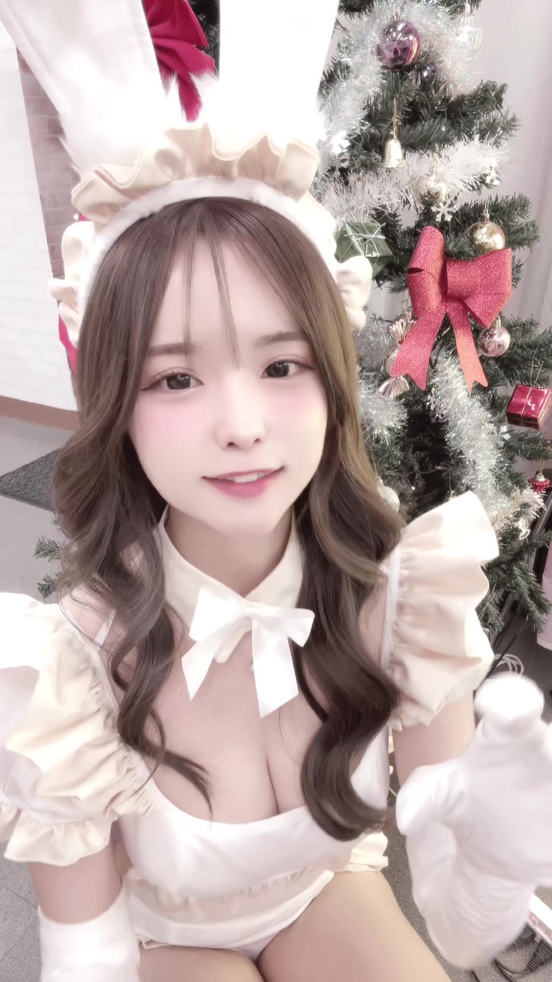 撮影データ載せたからInstagramも見にきてね🤍#バニーコス #クリスマス #コスプレ