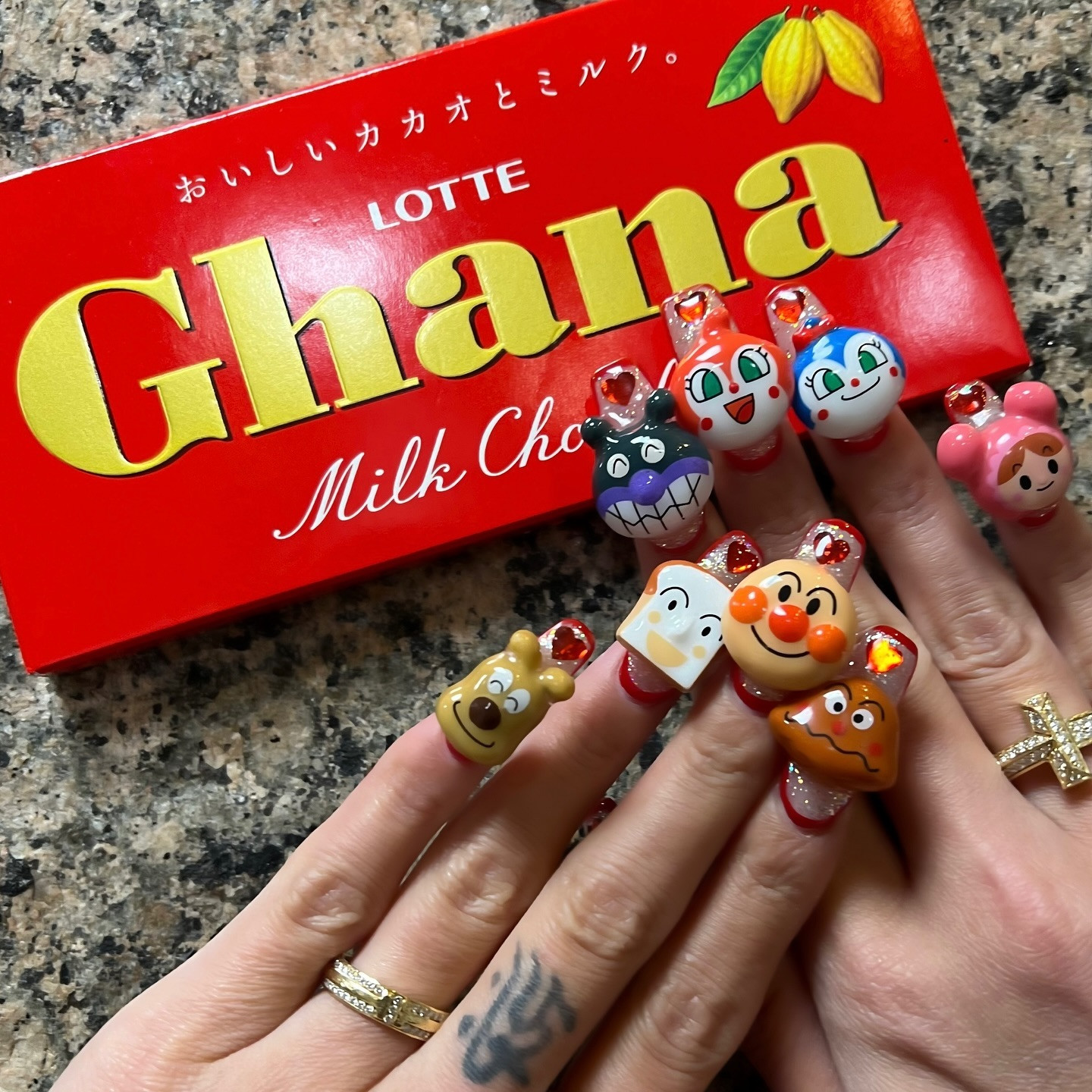 .
🍫🏹
#バレンタインネイル
#アンパンマンネイル