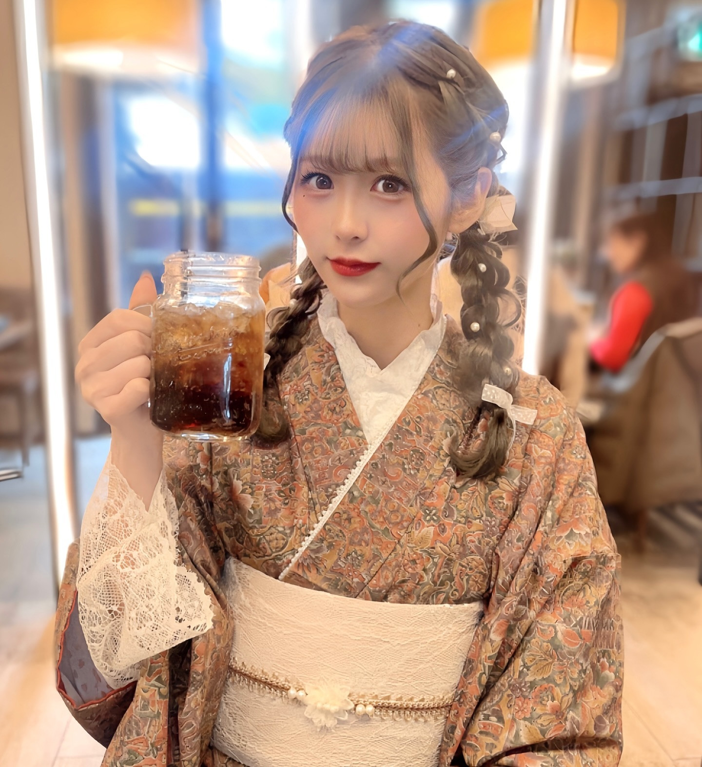 レトロなお着物‪ෆ‪.*･ﾟ