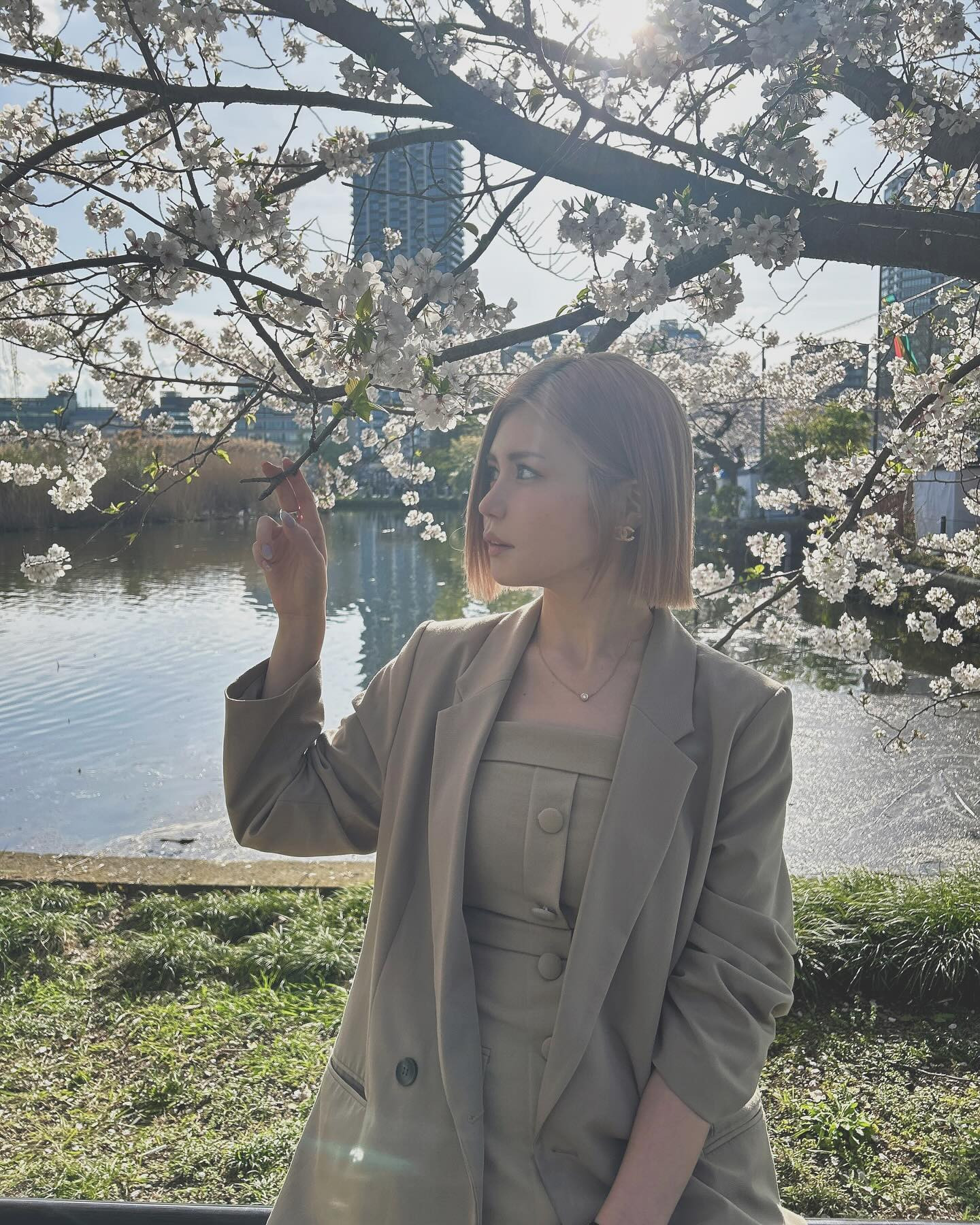 池臭かった🙈🩵

#キャバ嬢 #リオグループ #私服 #桜 #花見 #めいレポ