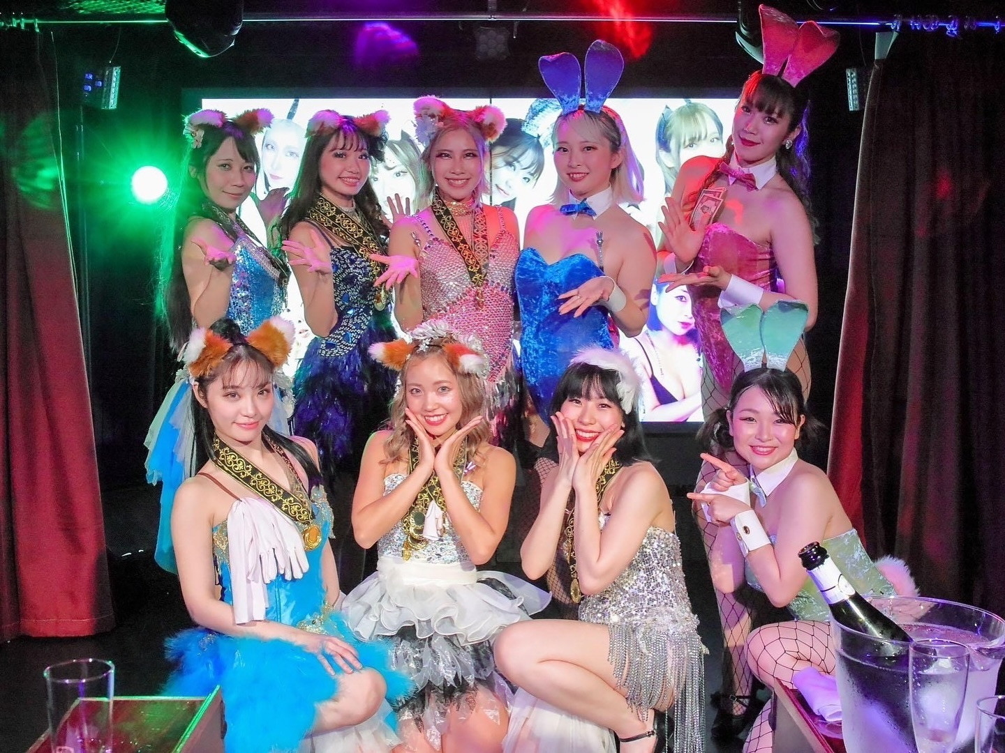 ホワイトマティーニ🍸×show space JEWELコラボイベントありがとうございました❣️ #ホワマニ #showspacejewel #bunny #japanesegirl #ショーパブ