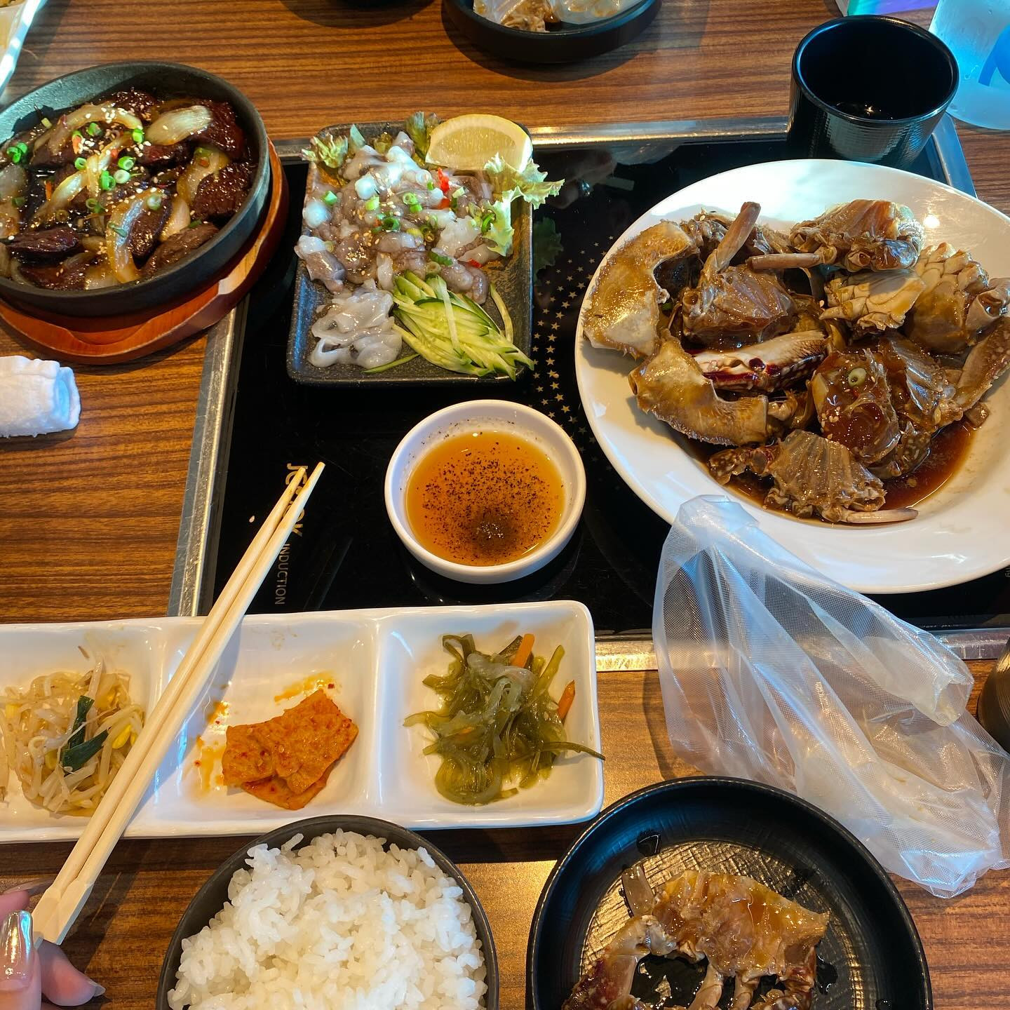 カンジャンケジャンとサンナクチ美味しかった🦀🐙

今日も出勤してます〜‼️