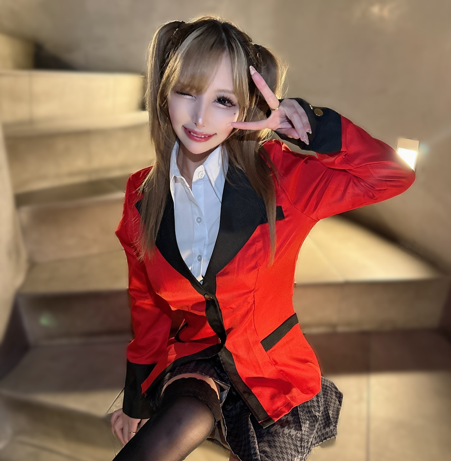 アニコスイベント2日目は賭ケグルイのクラスメイトに居そうな女の子やりました👧💟
.
.
.
.
.
#キャバ嬢 #加工 #歌舞伎町 #レース #ドレス 
#夏 #8月 #コスプレ #チェーンソーマン #パワーちゃん #血の悪魔 #賭ケグルイ