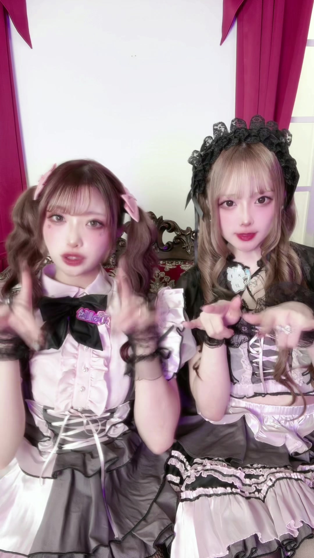 可愛いだけじゃなくて最高なゥチら🤟🏻🎀 @たぬきちくん #すすきの #コンカフェ #ニュークラ #メイド服