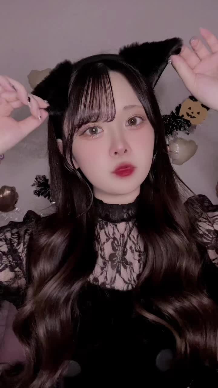 👻Happy Halloween🎃#北海道 #00 #ライバー #ハロウィン #黒猫 #コスプレ