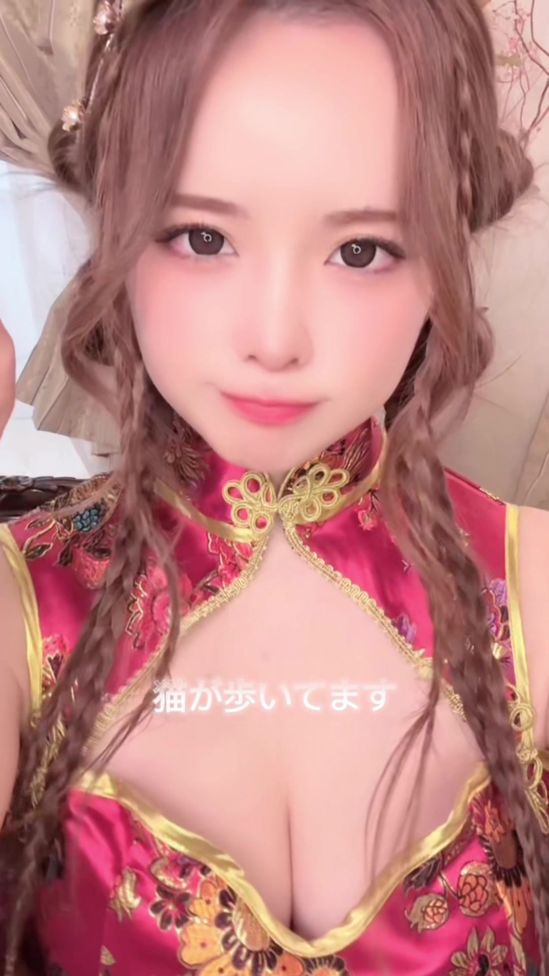 札幌雪ふったよ⛄️❄‪  . #すすきの #すすきのキャバ嬢  #チャイナ服 #コスプレ #中華メイク