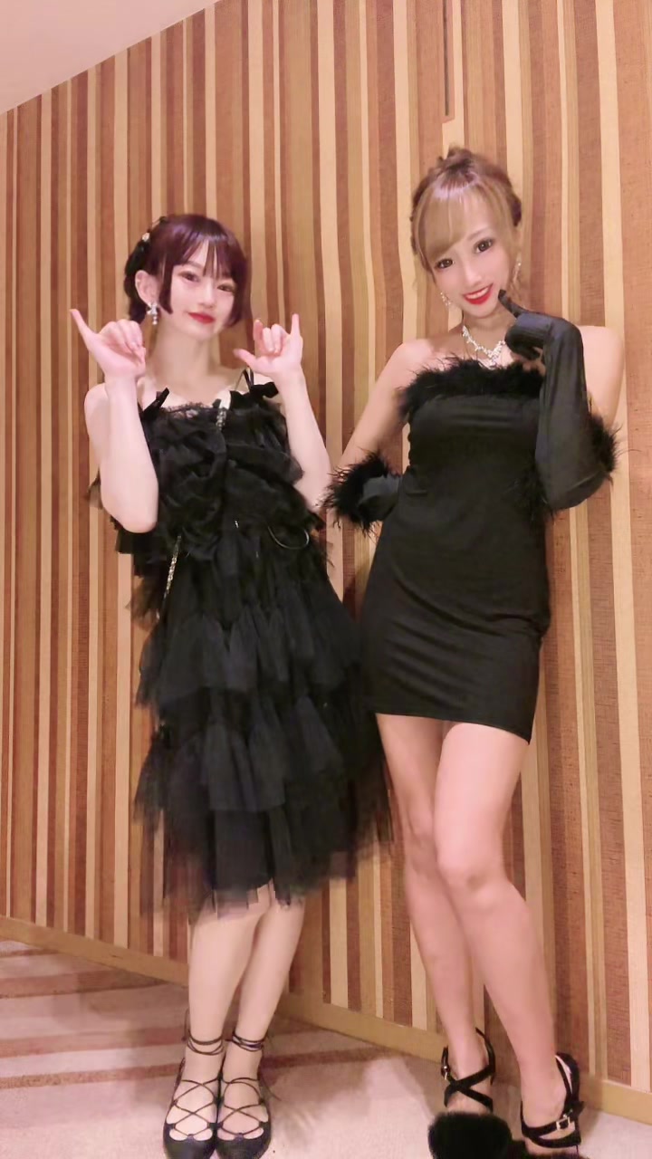 #かわいいだけじゃだめですか? #cutiestreet #キャバ嬢 だいすきなたまちゃんと会社の総会で🖤@あきやまお