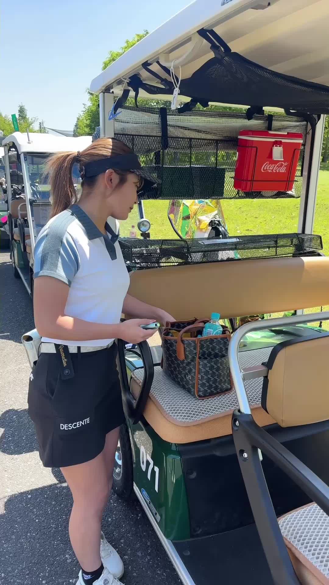 女2人ラウンド⛳️ #おじめっちゃ見てくる