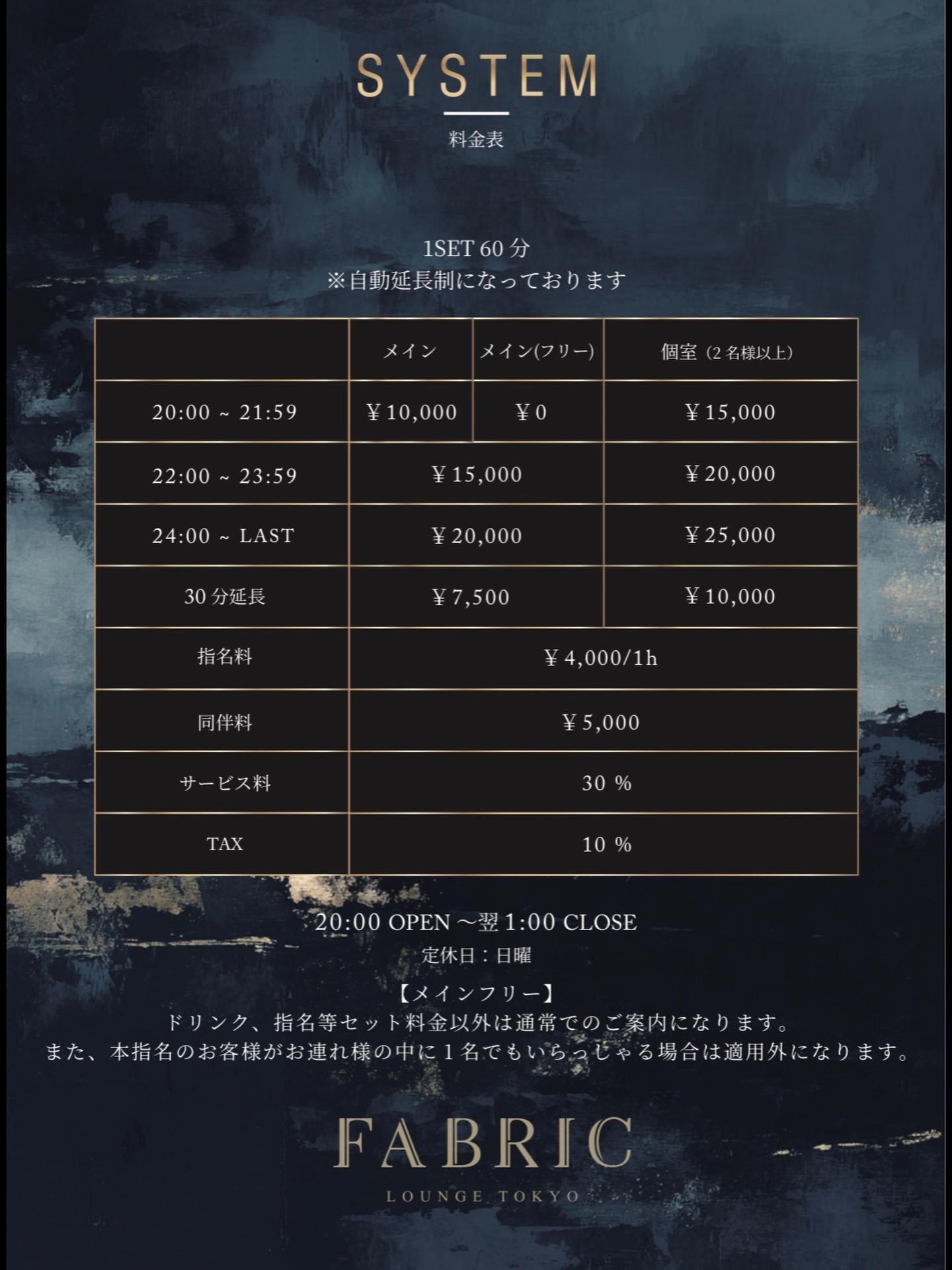 FABRIC LOUNGE TOKYO ホットニュース 221172