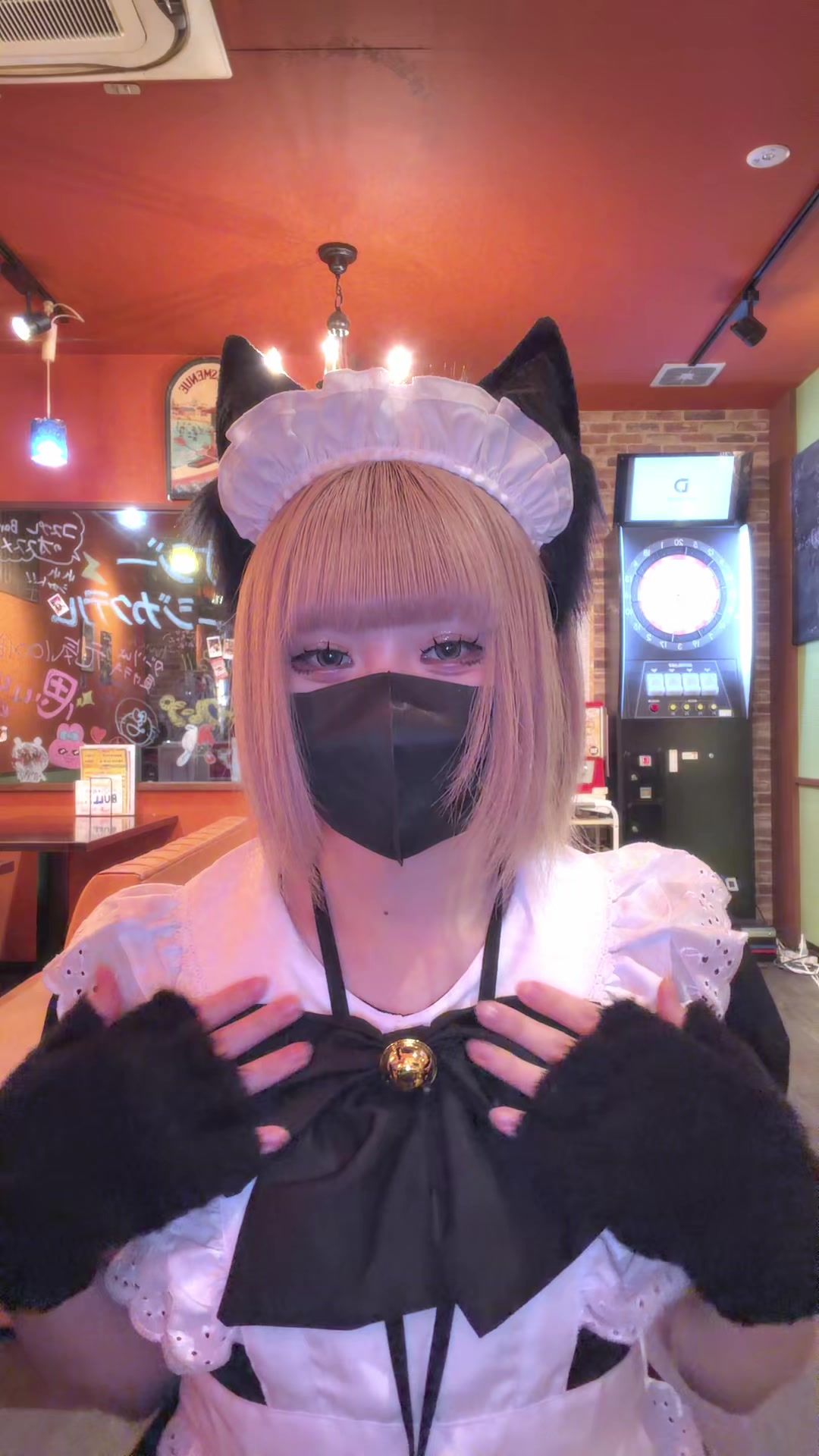 ねこさんが頑張ってるとこみて、、フリ覚えられない#コンカフェ嬢#新潟#地雷系 #コスプレ