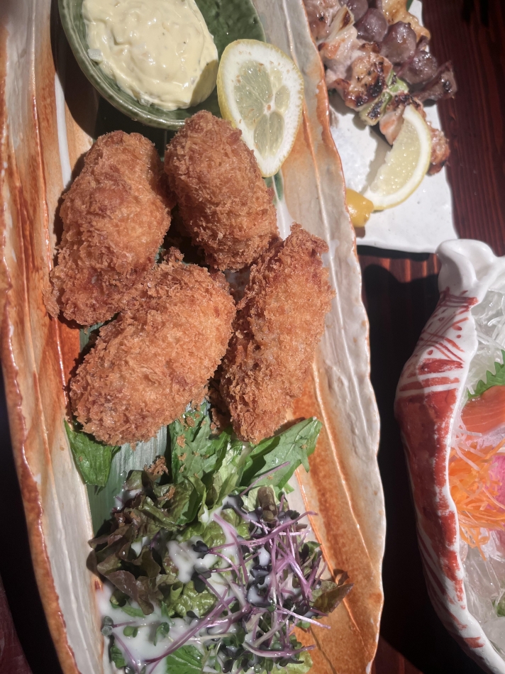 カキフライ、人生で初めて食べた、すこ