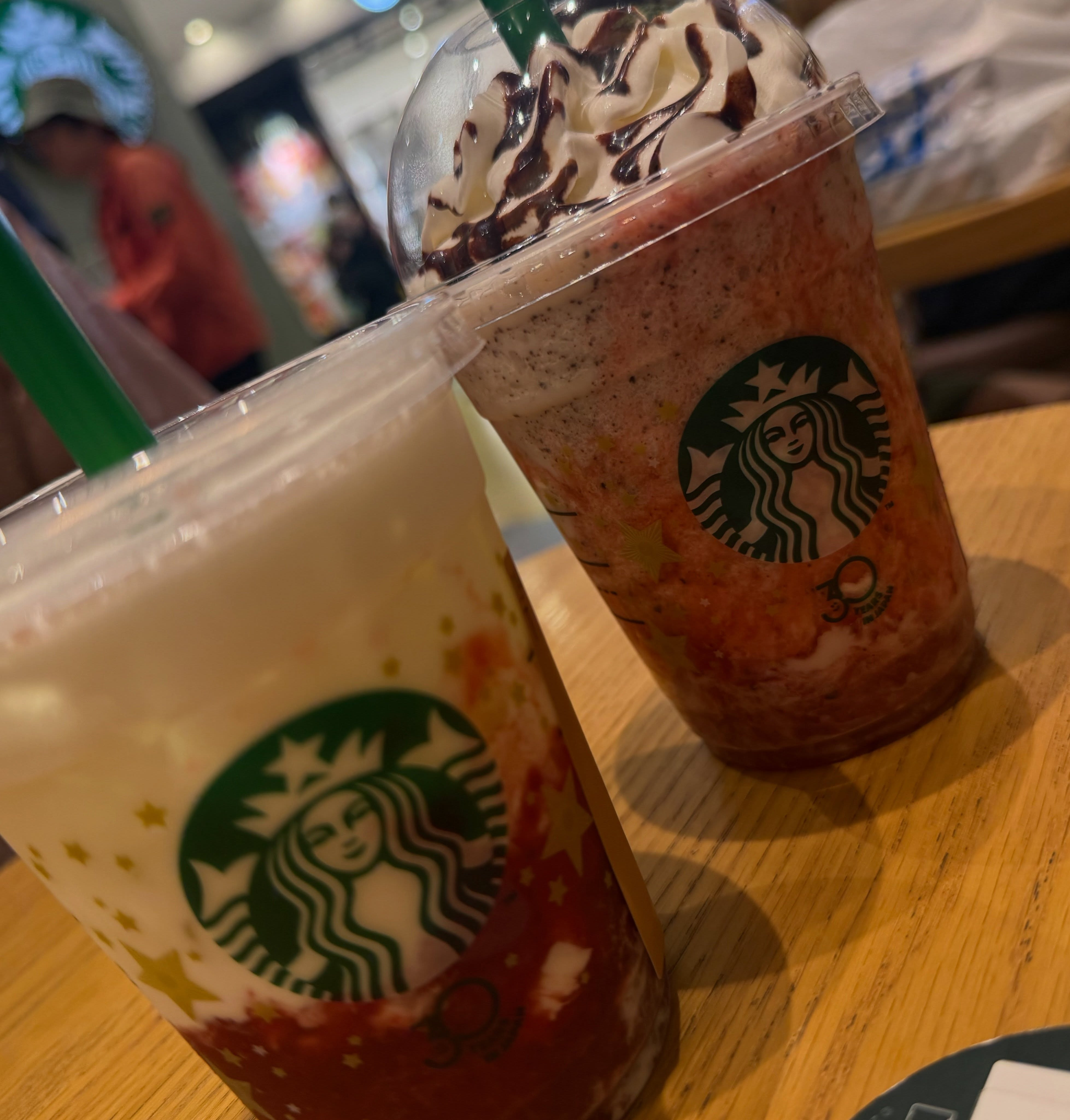 W飲み、いちごよきでした