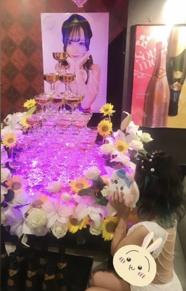 ディレット初シャンパンタワー！