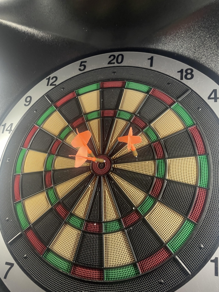 昨日のダーツ！