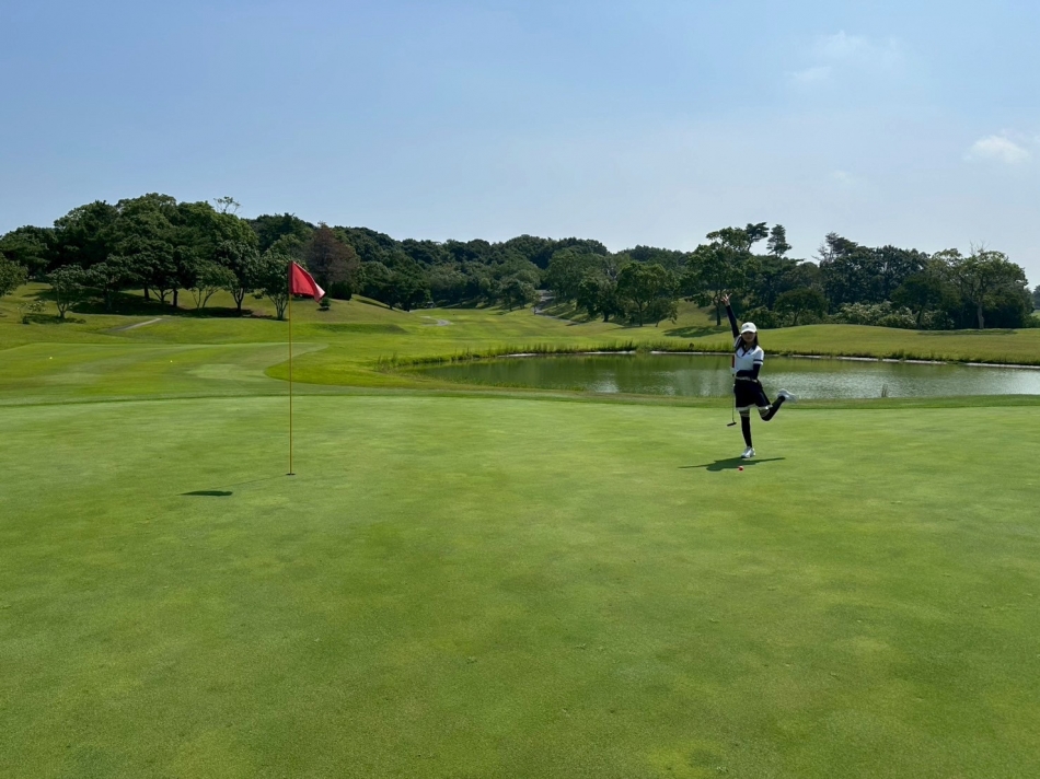 2回目のワンオンやったー❤️⛳️