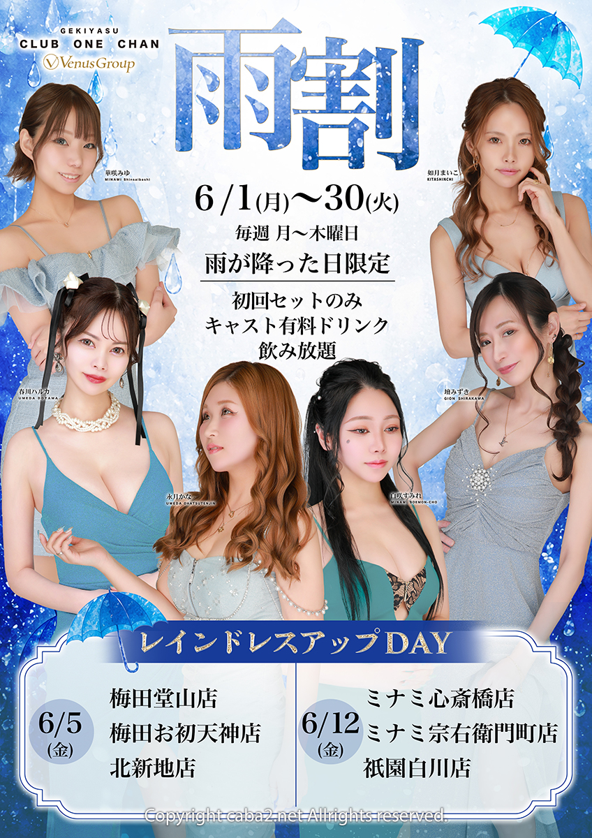☔月～木曜日雨の日限定 雨割☔