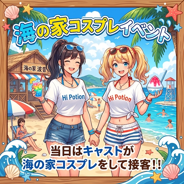 🏖️海の家コスプレイベント開催🌊