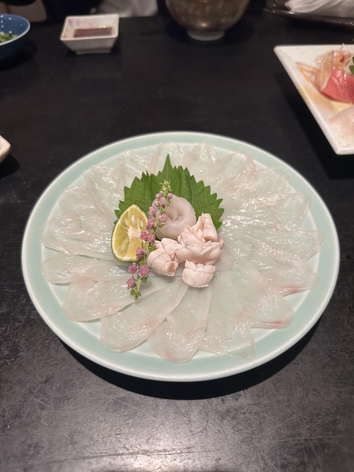 ふぐ刺し～！😍💞