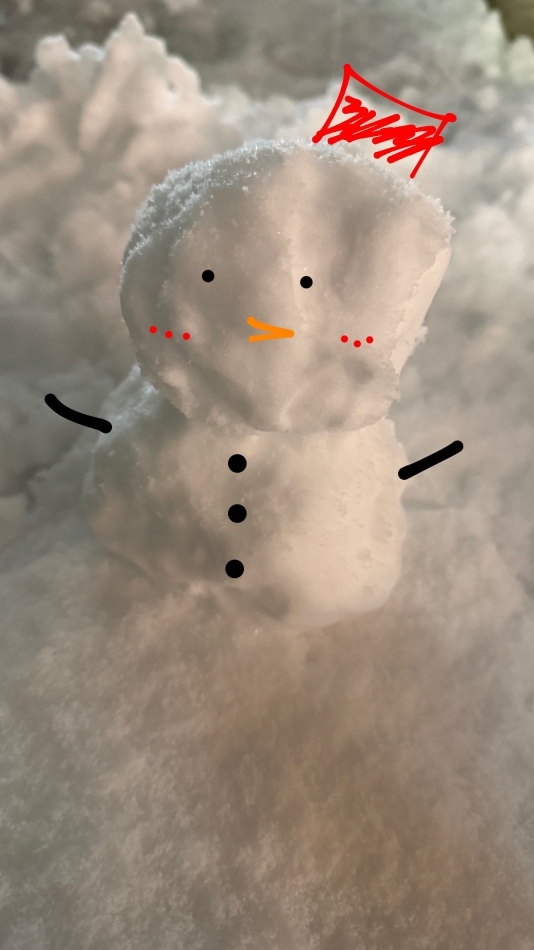 ゆきだるま！