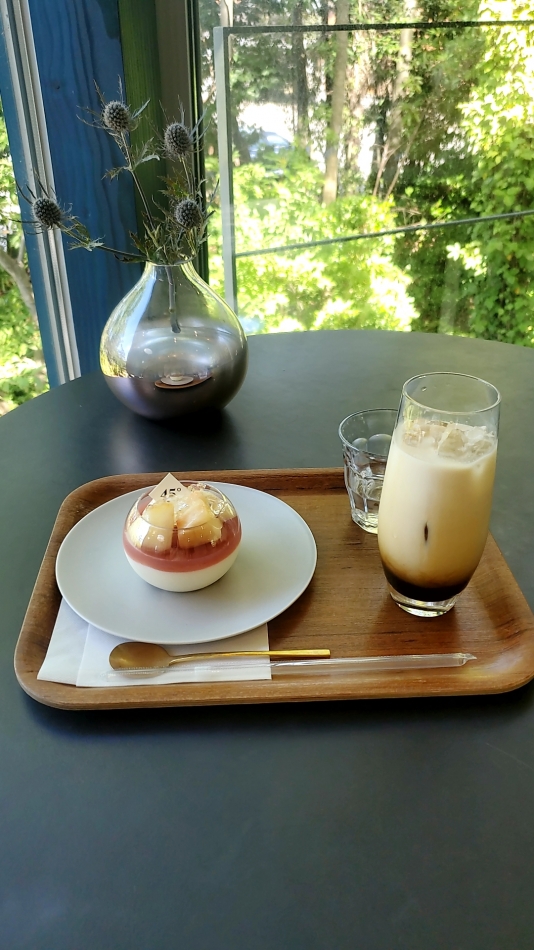 桃のレアチーズ